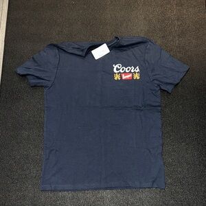 NWT Royal Navy Blue Coors Banquet T-Shirt size medium